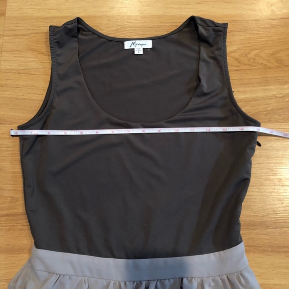 MISOPE grey and red ruffle tank dress Sz s… - Picture 7 of 11